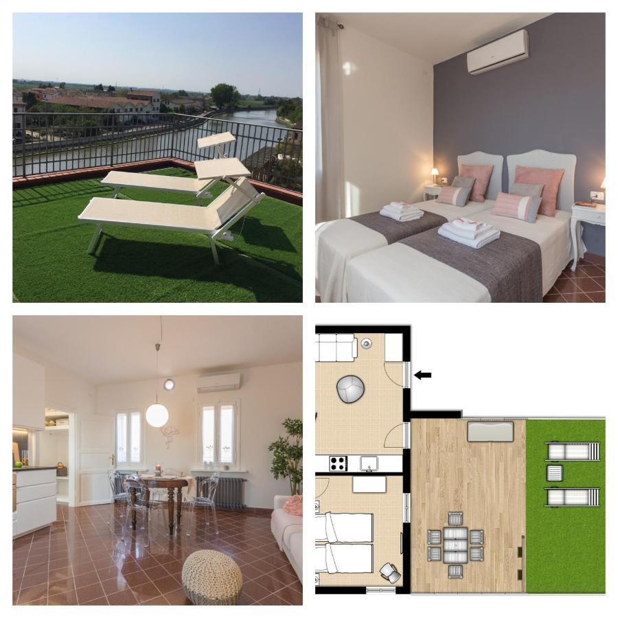 Palazzo Spada - Attico Con Terrazza Vista Fiume In Centro Codigoro Zewnętrze zdjęcie